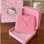 XFSRG Collier Femme Acier Inoxydable Hello Kitty Design Élégant Bijoux Mode Cadeau Parfait