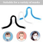 Pont de Nez Anti-buée en Silicone réutilisable (Noir +