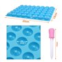 Mini Moules à Donuts,2 pcs Silicone Cake Bougie Patisserie Bonbon Ourson Gélifié Moulle,Appareil a Donuts,pour Diy Muffins Biscu