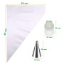 Poche à Douille, 100 Pcs Grande Poches a Douilles Jetable avec 1 Pcs Adaptation et 6 Pcs Reutilisable Professionnelle Douille Pa