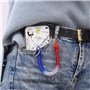 Porte-Clés à Ressorts à Spirale,8 pcs Attache Porte Clé Porte Clef Spirale Extensible Porte Cle Ressort Cordon Ressort Porte Cle