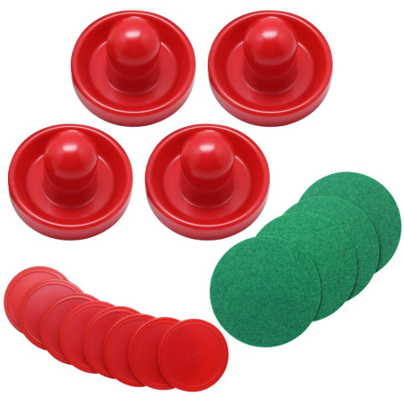 Hysagtek Lot de 4 Poussoirs de Air Hockey de 96 mm avec 8 rondelles