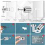 20 Pcs Entretoise de Verre, Dreamtop Entretoise Inox 19 x 25 mm avec Vis, Entretoise Pour Installation de Signalisation Décorati