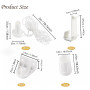 Lot de 2 supports de store 17 mm - Pièces de rechange pour fenêtre - Kit de fixation de rideau pour volets roulants occultants