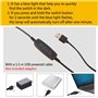 DIWUJI LED Lampe De Bureau à Pince, USB Alimenté Flexible Réglable Lumière Douce Protection Des Yeux Avec 3 Modes d’Éclairage &1