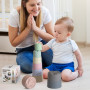 Lot de 9 Jouet Tasses Empilable pour bébé 12 18 Mois, Éducatif Enfant Construction Jeux, Jouets de Bain pour Développer La Motri