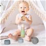 Lot de 9 Jouet Tasses Empilable pour bébé 12 18 Mois, Éducatif Enfant Construction Jeux, Jouets de Bain pour Développer La Motri