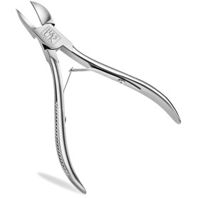 H&S Coupe Ongle en Acier Inoxydable - Pince à Ongles Robuste avec Poignées Rembourrées & Capuchon en Plastique - Coupe-Ongles In