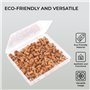 H&S Punaise pour Tableau d'Affichage - 100 pcs - Lot de Punaises en Bois pour Tableaux Liège - Epingles Murales Écologiques pour