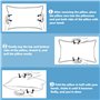 WIYETY Mini coussin de sieste pour enfants avec taie d'oreiller en coton - Mini coussin de voyage doux pour enfants - Idéal pour