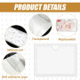 WIYETY Lot de 102 porte-étiquettes autocollants - 6 cm x 10 cm - Pour cartes de visite, cartes de visite - À coller - Pour le bu