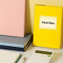 WIYETY Lot de 102 porte-étiquettes autocollants - 6 cm x 10 cm - Pour cartes de visite, cartes de visite - À coller - Pour le bu