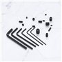300 Pièces Vis Sans Tête Hexagonale, Kit de Acier Carbone Douille Visser-pointeau avec Entraînement Hexagonal Interne, M2.5/M3/M
