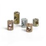 MENGON 50pcs Écrou Cylindrique M6 11/14/13/15/20mm Assemblage Meuble Écrous à Barillet à Fente pour Boulon Allen Ecrou Baril Aci
