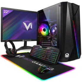 VIBOX I-32 PC Gamer Complet • 22" Écran • AMD Ryzen 3 3200G 4