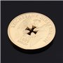 Amosfun Pièces commémoratives de banque impériale allemande plaquées or - Croix d'Allemagne - Aigle - Pièces de collection