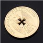 Amosfun Pièces commémoratives de banque impériale allemande plaquées or - Croix d'Allemagne - Aigle - Pièces de collection