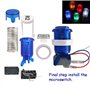 SJ@JX Arcade Game Stick DIY Kit Buttons with Logo LED 8 Way Joystick USB Encoder Cable Controller for PC MAME Raspberry Pi Color