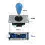 SJ@JX Arcade Game Stick DIY Kit Buttons with Logo LED 8 Way Joystick USB Encoder Cable Controller for PC MAME Raspberry Pi Color