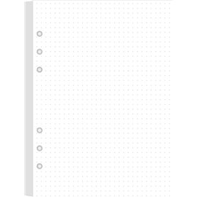Recharges de papier à pointillés A5 pour planificateur/classeur/organiseur