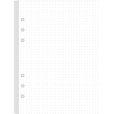 Recharges de papier à pointillés A5 pour planificateur/classeur/organiseur