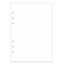 Recharges de papier à pointillés A5 pour planificateur/classeur/organiseur, 6 trous, 100 feuilles/200 pages, papier blanc 100 g/