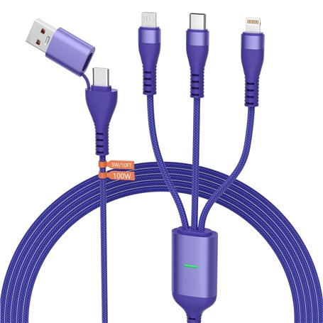 100W Câble Chargeur USB C Multi