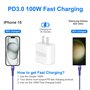 USB C avec Données pour iPhone 15 14 13 12