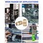 300 Pièces Insert Fileté, Écrous Filetés M2/M2.5/M3/M4/M5/M6, Insert Fileté Laiton Femelle avec Filetage Interne, Filetées Inser