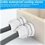 60pcs Presse Étoupes Étanches M12 M16 M20 M25 M32,Presse Etoupe Caoutchouc Joint IP68 Réglable Presse etoupe,Nylon Plastique Con