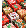 LEAZZLE 24 Pièces Kit de Calendrier de l'avent a Remplir, 24 Boîtes Pochettes Cadeaux de Noel pour Calendrier de l'avent Reutili