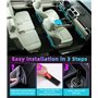 LEAZZLE Lampe LED Voiture Interieur avec 4 Pièces 48 RGB Bande LED Voiture, Accessoire Voiture Interieur, Cadeau Decoration Voit