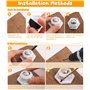 8 Pièces roulettes pour Meubles, Petite Roulette Charge Lourde pour Meuble, roulettes pour Meubles Lourd, Rotation à 360° roulet