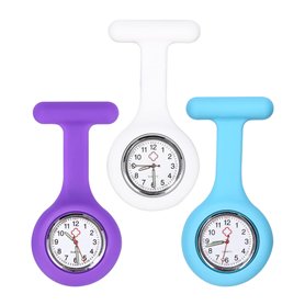 jutyum 3 Pcs Montre Infirmière de Poche Broche en Silicone
