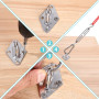 Fixations d'ombrage de Voile, Kit d'installation de Pare-Soleil en Acier Inoxydable 304, Kit de Fixation pour Voile d'Ombrage M6