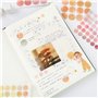 2600 Pcs Autocollants Washi Aquarelle Pastille Autocollants Colorés Auto-Adhésives, Gommettes Autocollantes Rondes Washi Étiquet
