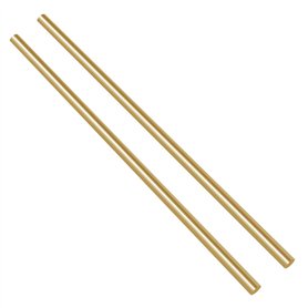 Swpeet Lot de 2 barres rondes en laiton massif de 6