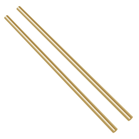 Swpeet Lot de 2 barres rondes en laiton massif de 6