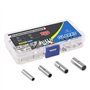 Glarks 220 pcs non isolés Connecteurs Butt Assortiment kit, 22–16/16–14/14–12/12–10 AWG Calibre sans fil électrique non isolés V