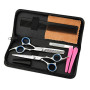Xrten 6Pcs Kit Coiffure Complet, Ciseaux Coiffure Desepaissir, Kit de Ciseaux de Coiffure Professionnel avec Emballage pour Coif