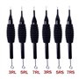 Xrten 10 Pcs/Set Aiguilles de Tatouage avec Tube Manchon Poignee, 10 Modèles 3RL 5RL 7RL 3RS 5RS 7RS 5F 7F 5M1 7M1