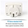 Xrten Voltmètre LCD Numérique Rétroéclairage Bleu 220V, Panneau Testeur Tension Prise UE, DM55-1 AC 80-300V