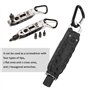 LHKJ Outil multi-usage EDC Clef à Molette, Tournevis, Porte-clefs, Ouvreur, Mini Outil de Survie avec éclairage LED