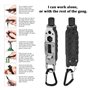 LHKJ Outil multi-usage EDC Clef à Molette, Tournevis, Porte-clefs, Ouvreur, Mini Outil de Survie avec éclairage LED