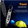 LHKJ Outil multi-usage EDC Clef à Molette, Tournevis, Porte-clefs, Ouvreur, Mini Outil de Survie avec éclairage LED