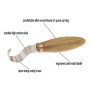 iPobie 2 Pièces Couteau Sculpture et Couteau Croche Bois - Outils de Sculpture avec Manche en Bois