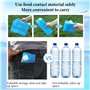 Horuili Sac d'eau Pliable Eau, 2 pièces 10L d'eau Pliable Eau Potable Conteneur, Réservoir d'eau Potable Réutilisable avec Couve
