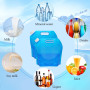 Horuili Sac d'eau Pliable Eau, 2 pièces 10L d'eau Pliable Eau Potable Conteneur, Réservoir d'eau Potable Réutilisable avec Couve