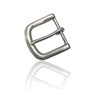 Boucles ceinture métal argenté pour homme