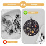 fuxunamz Presentoir Boucle D'oreille, Murale Support Boucle D'oreille Porte Bijoux Rangement Suspendre Présentoir Boucles D'orei